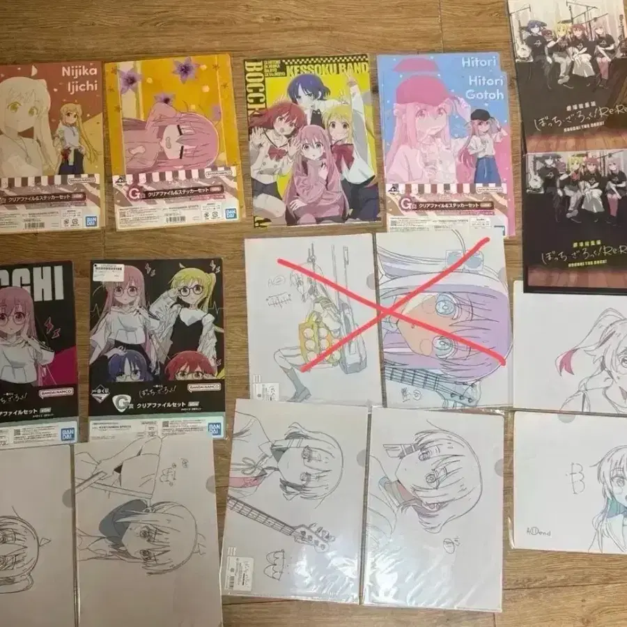 봇치더락 극장판 굿즈, 제일복권 클리어파일, 니지카 드럼 카라비너 판매