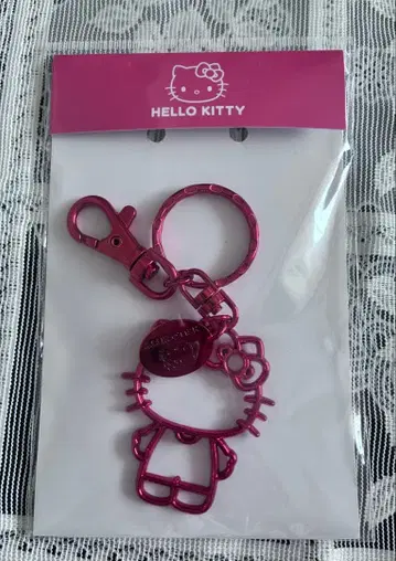Hello Kitty 컬러 메탈 키링 레드