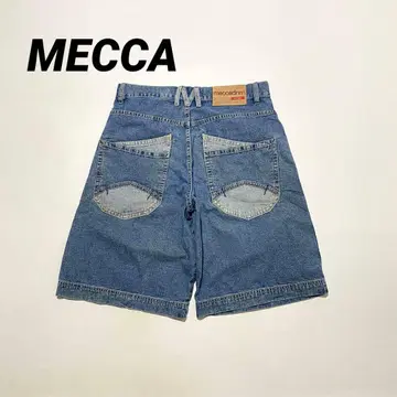90s 메카 데님 하프 팬츠 빈티지 반바지
