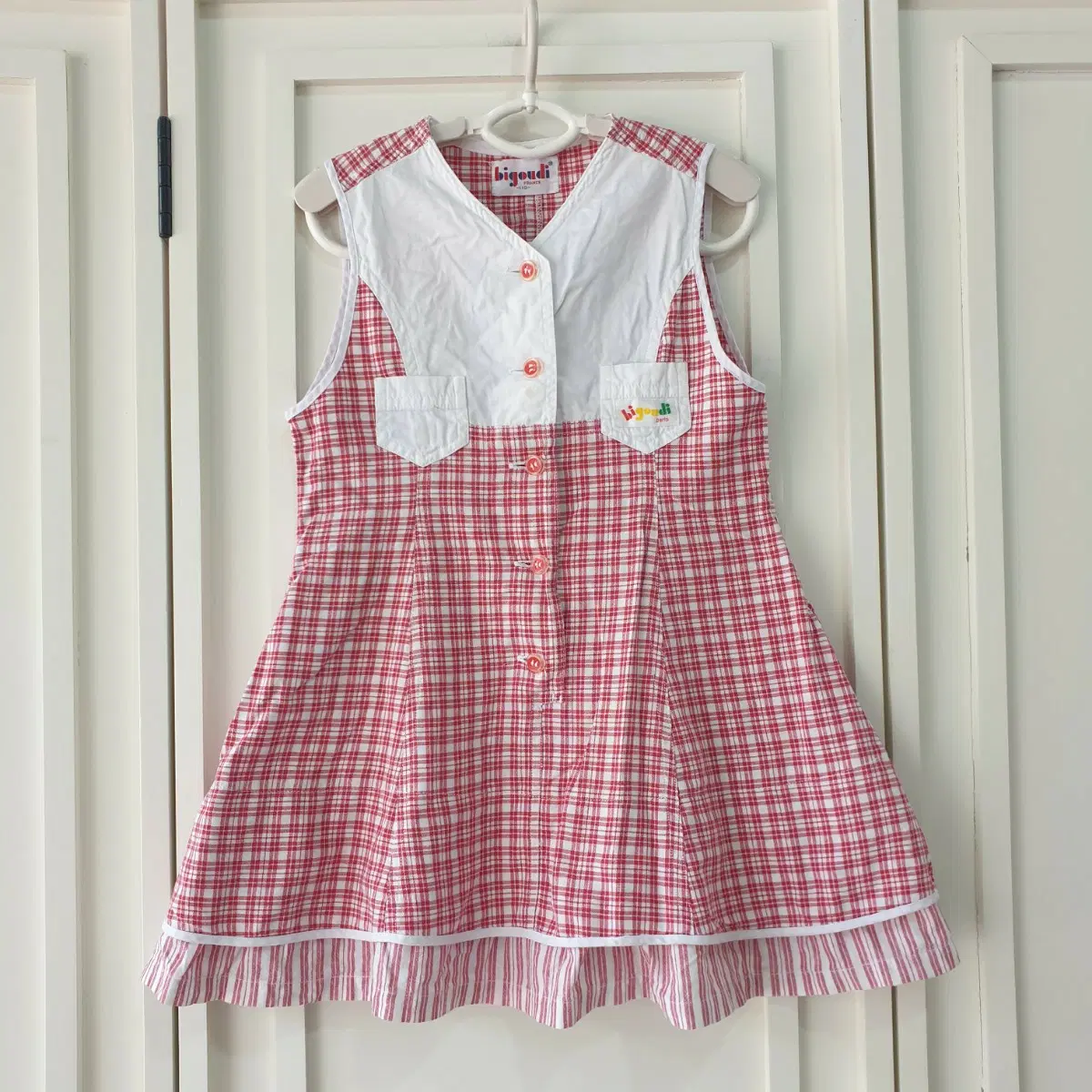 110 빅토디 체크 원피스