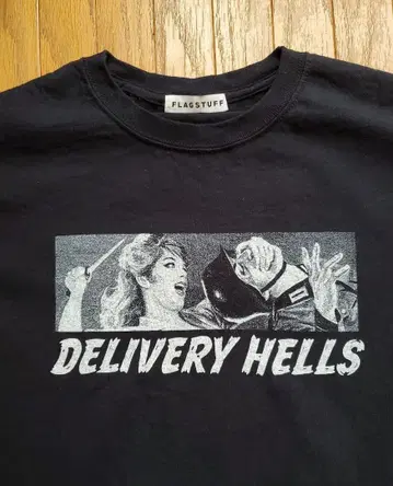 FLAGSTUFF 딜리버리 HELLS 티셔츠 블랙 M