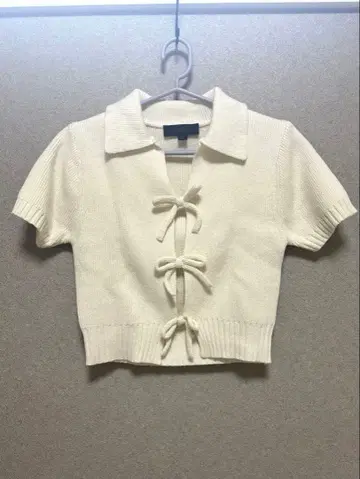 ZARA 반팔 니트 S 사이즈 화이트 반팔 자라 상의