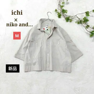 이치 x 니코앤드 콜라보 셔츠 숏 코튼