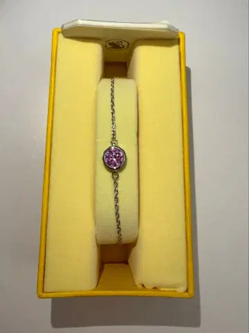 SWAROVSKI 팔찌 핑크 스톤