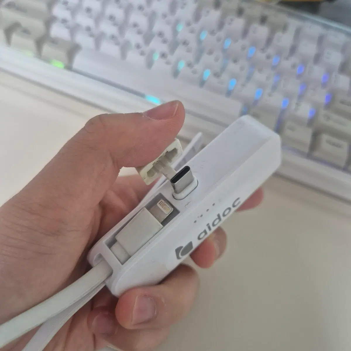 미니 보조배터리 아이폰/C타입 겸용 (5,000mAh)