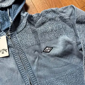 Billabong 풀 집업 후드티 블루 M 사이즈