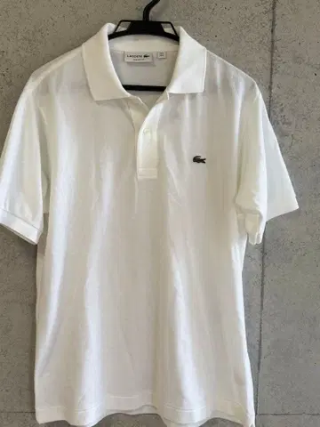 LACOSTE 라코스테 피케 셔츠 화이트 남성용