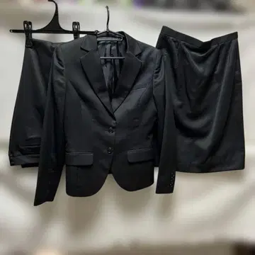 여성용 취업 정장 3세트 블랙