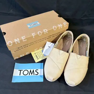 미사용 새상품 TOMS 슬립온 베이지 여성용