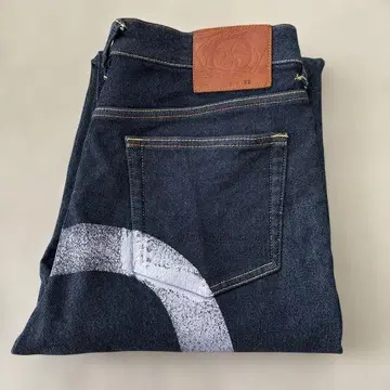 에비수 EVISU 청바지 32인치 M 갈매기 페인트 다크 네이비 남성용