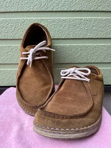 BIRKENSTOCK 26.0cm 스웨이드 가죽 신발 브라운
