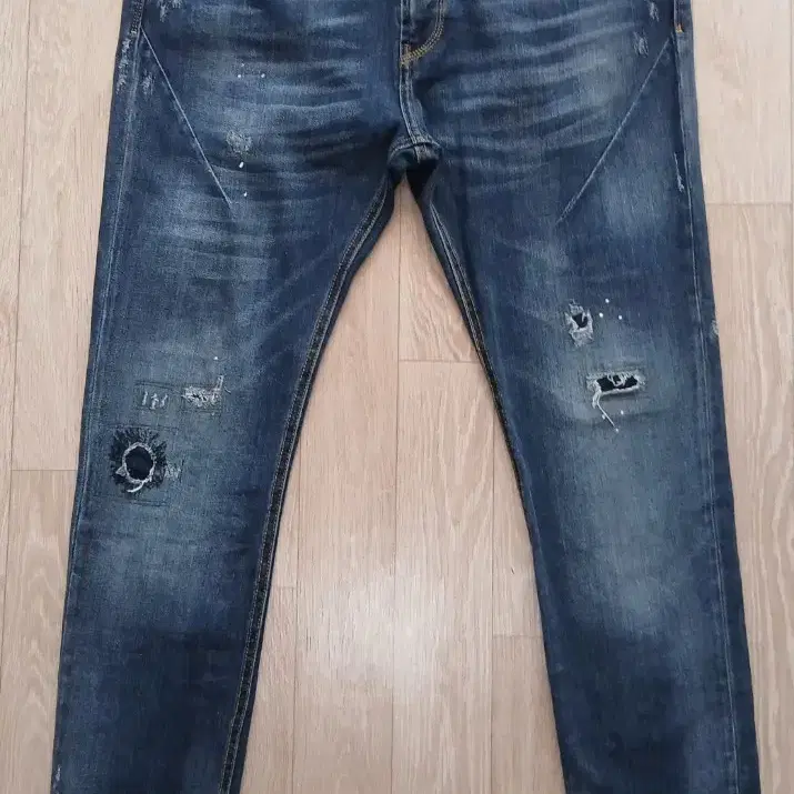 자라 ZARA 럭셔리 중청 슬림핏 데님 36 스판