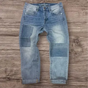 American Eagle Outfitters 데님 패치워크 조