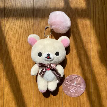리락쿠마 럭셔리 봉봉 봉제 인형 키링