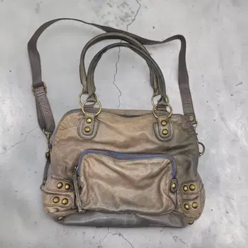 archive 00s Studded Leather Boston Bag