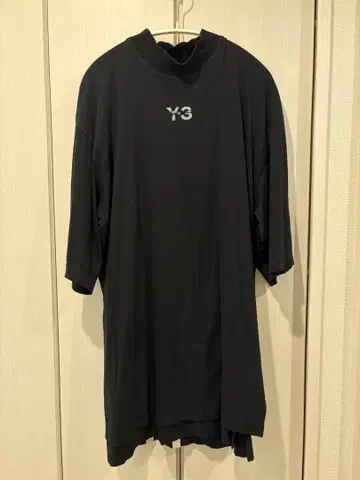 와이쓰리 시그니처 로고 T셔츠 블랙