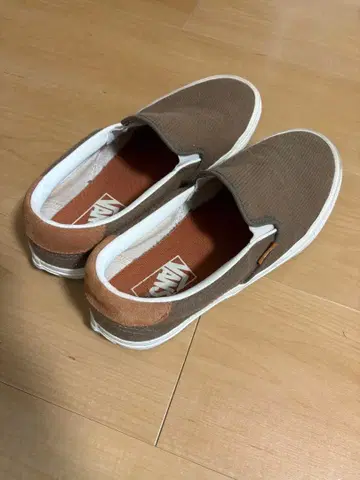 VANS 슬립온 브라운 남성용 스니커즈