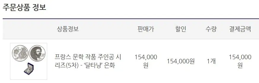 문학시리즈 달타냥 은화