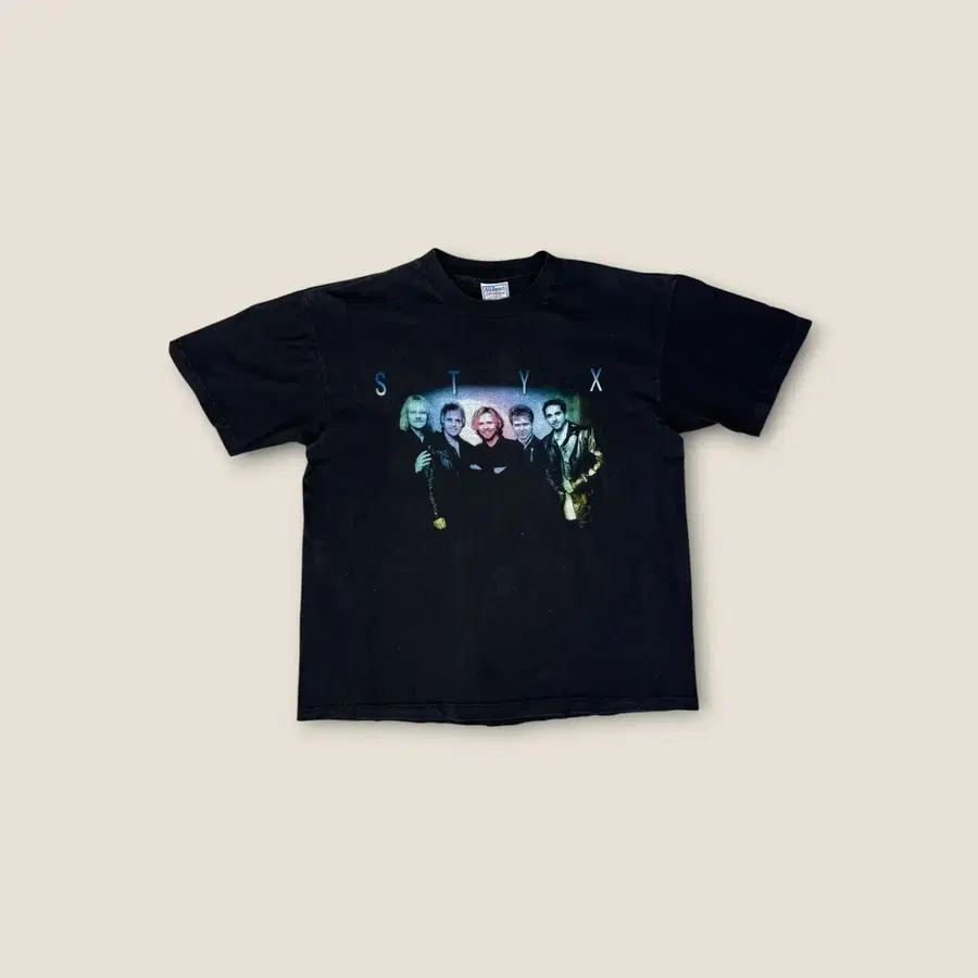 90s AllSport STYX World Tour 락밴드 티셔츠 L