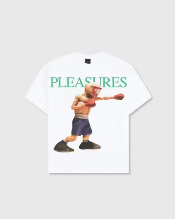 PLEASURES x PRIMUS 콜라보 T셔츠 화이트