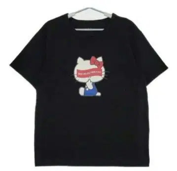 택 포함 새상품 갓 셀렉션 x 키티 T셔츠 Kitty