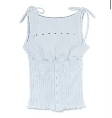 andmary Lana ribbon tops ice blue