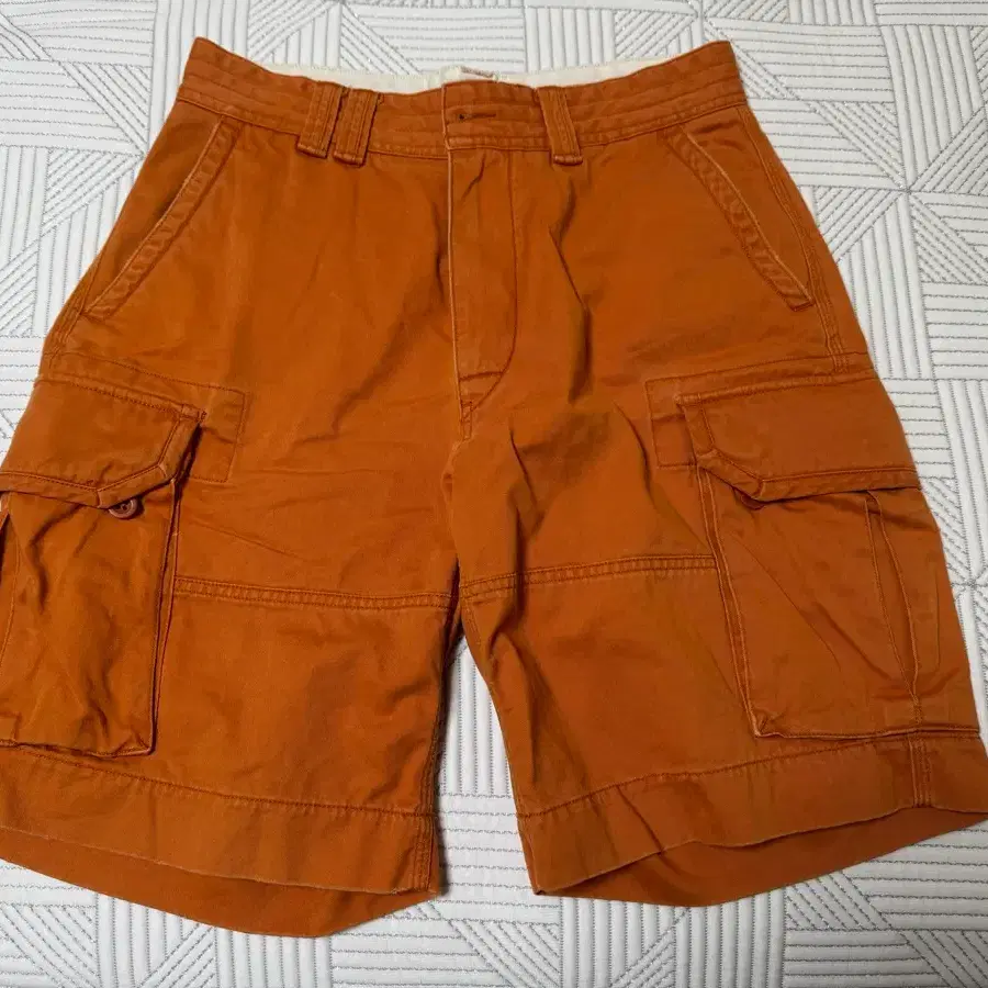 카고 반바지 오렌지 색상 폴로 빈티지