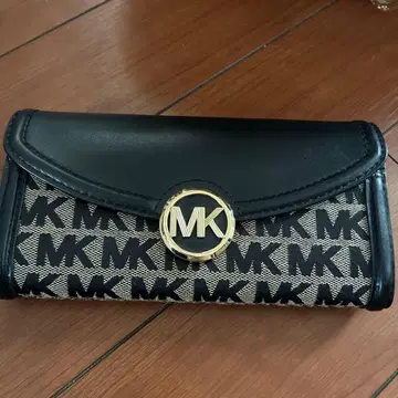 MICHAEL KORS 장지갑 MK 로고 블랙