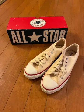 초레어 90s USA 컨버스 올스타 로우컷 에크루