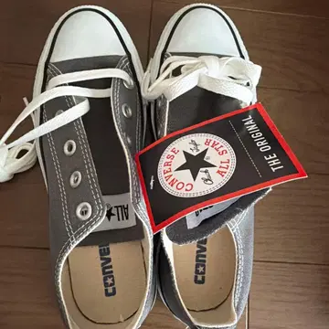 새상품 CONVERSE CANVAS ALL STAR 차콜 22cm