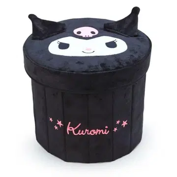 새상품급 산리오 원통형 수납 박스 쿠로미 접이식 SANRIO