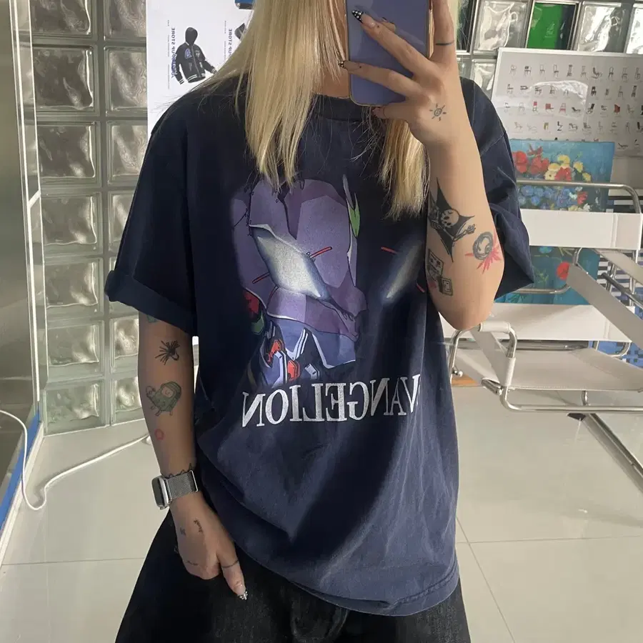 GU 지유 evangelion tee