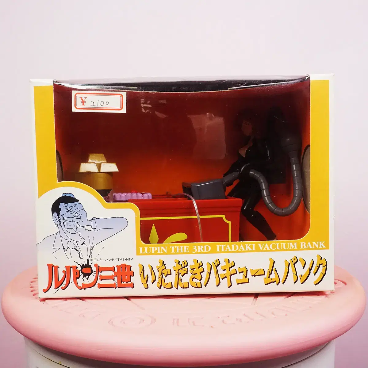 미개봉 반프레스토 루팡3세 이타다키바큠뱅크 저금통 미네 후지코 피규어