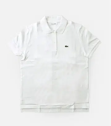 가격 인하 LACOSTE 피케 셔츠 반팔 화이트 사이즈 14