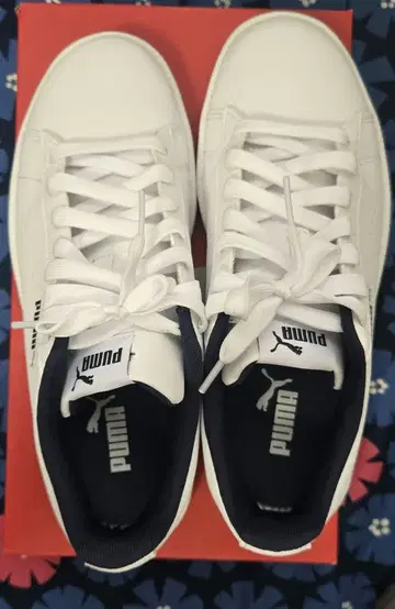 PUMA 스니커즈 화이트 네이비
