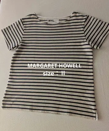 MHL. MARGARET HOWELL 보더 반팔 티셔츠