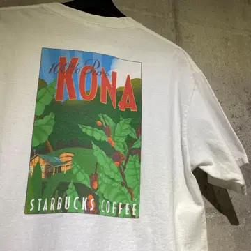 레어 90s 프로모 STARBUCKS 스벅 기업 t셔츠 M