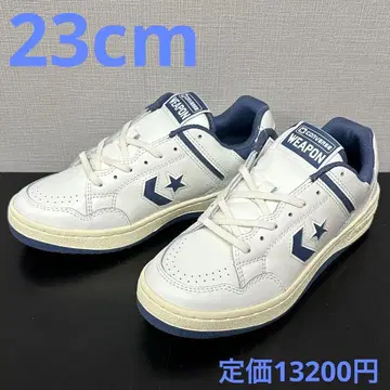 컨버스 WEAPON CC OX 23cm 화이트/네이비 로우컷