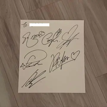 베이비몬스터 BABYMONSTER 친필 사인 색지