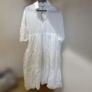 ZARA 화이트 셔츠 원피스 XL 사이즈