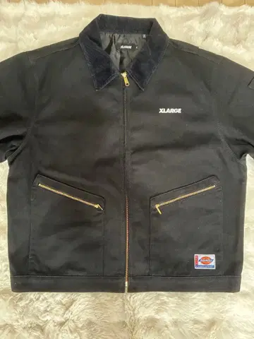 XLARGE x Dickies 콜라보 워크 자켓 블랙
