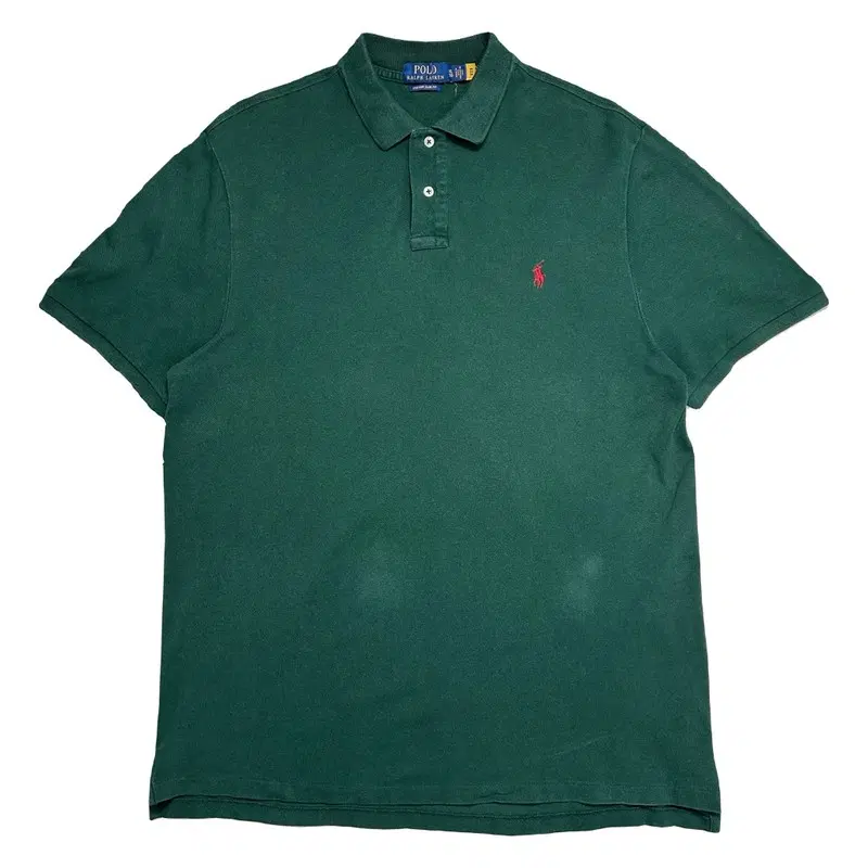 POLO RALPH LAUREN 커스텀핏 pk 반팔티 그린 XL