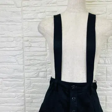 Dickies 디키즈 서스펜더 카고 스커트 여성용 블랙 컬러