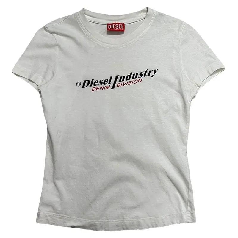 DIESEL 프린팅 반팔티 화이트 OS