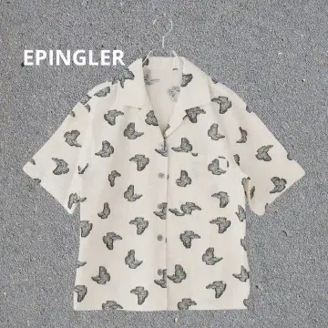 새상품 완판템 EPINGLER 에핑글러 나비 패턴 셔츠 Msize