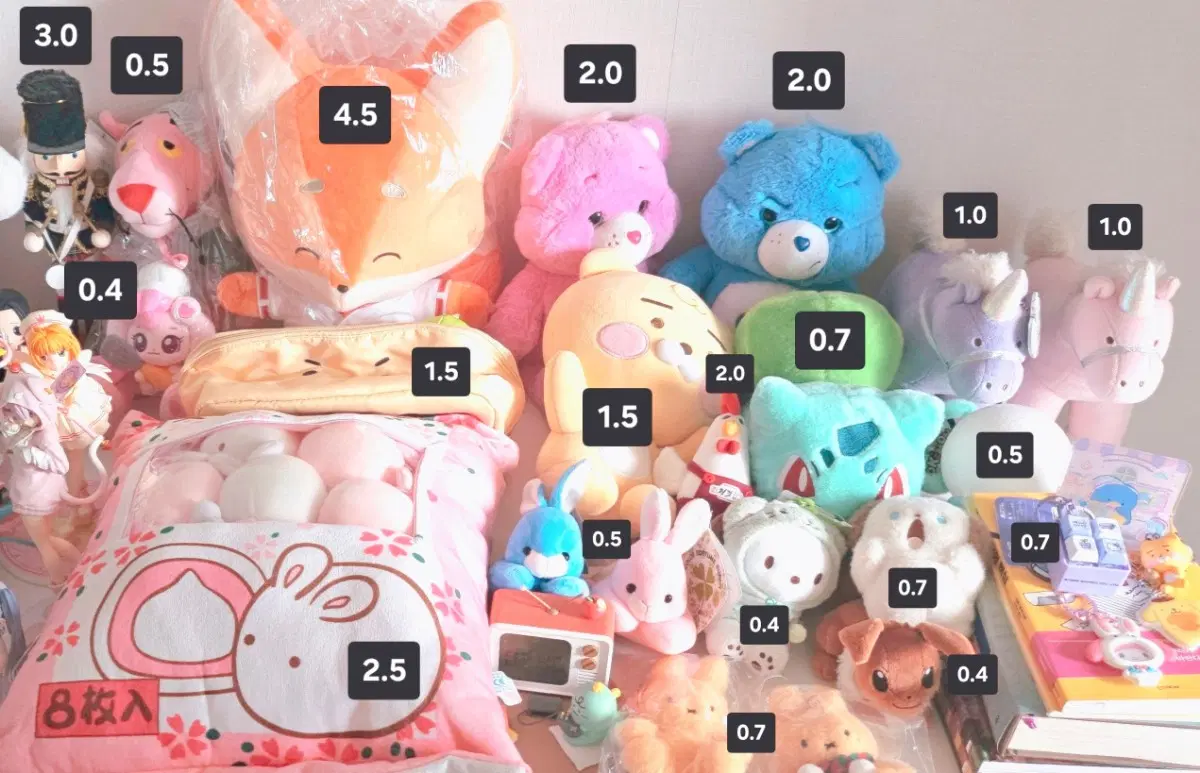 :: 인형 판매 :: (케어베어/산리오/망곰/미피/하츄핑/포켓몬 등)