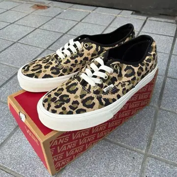 반스 US 기획 오센틱 레오파드 표범 무늬 레오파드 무늬 25cm