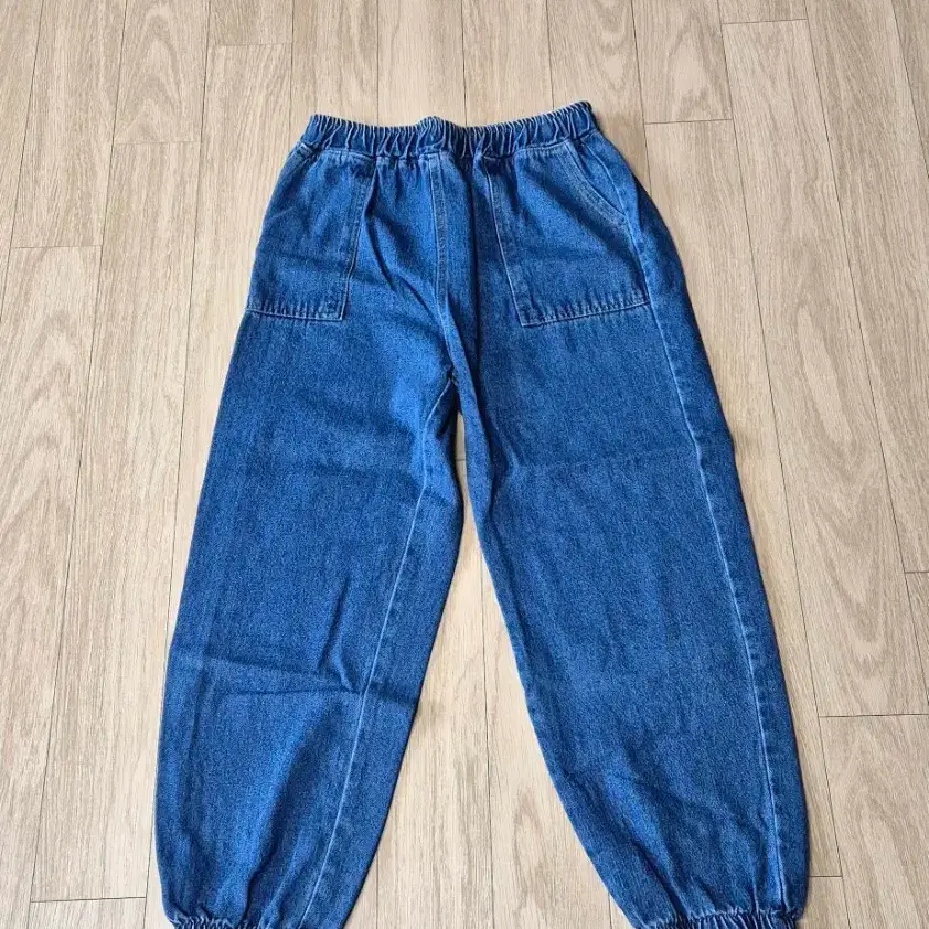 청바지 조거 팬츠 허리 밴딩
