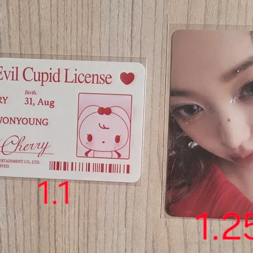 아이브 원영 시크릿 앨범 포카