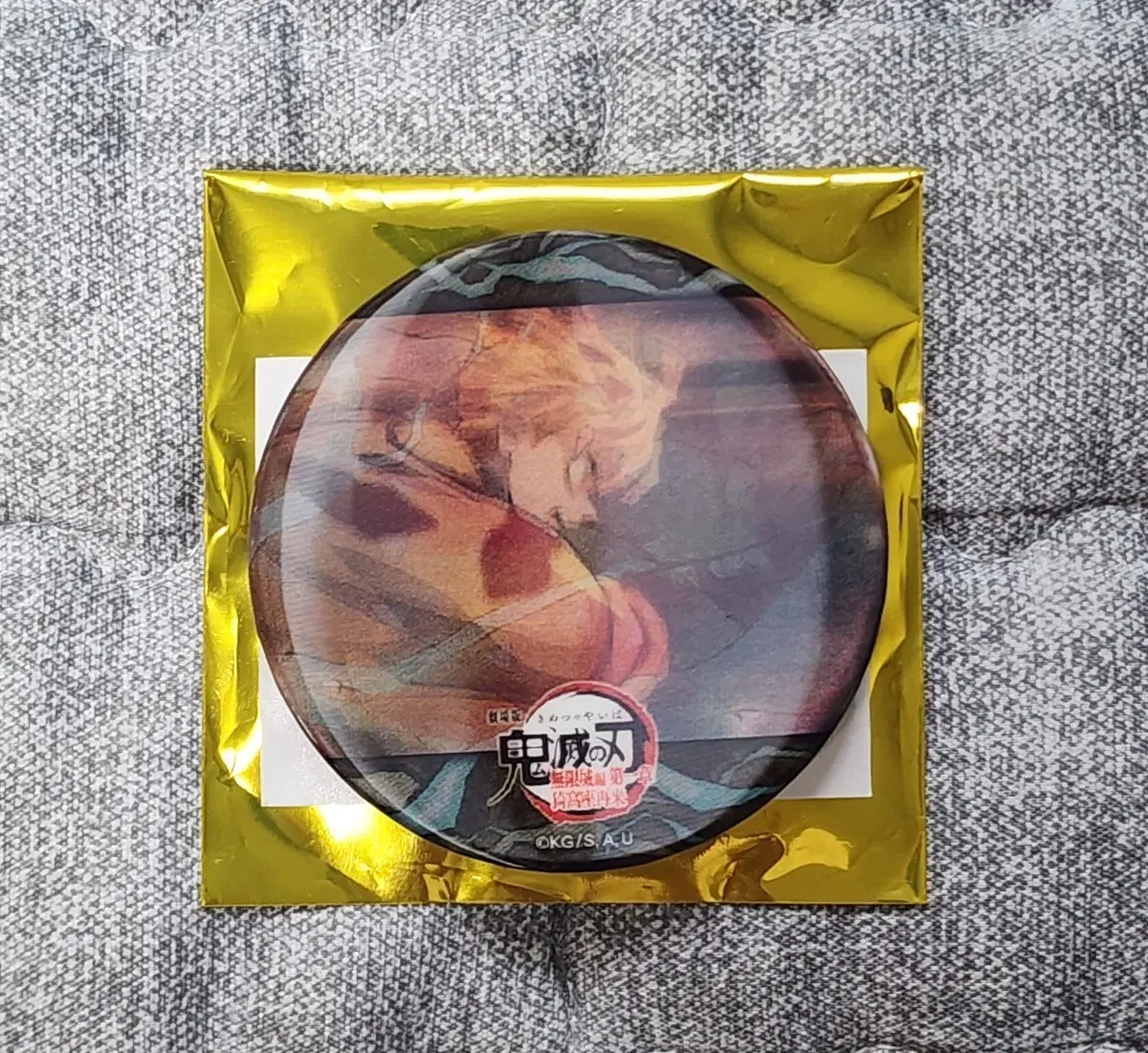 귀멸의 칼날 무한성편 번개의 호흡 랜덤 렌티큘러 캔뱃지 D